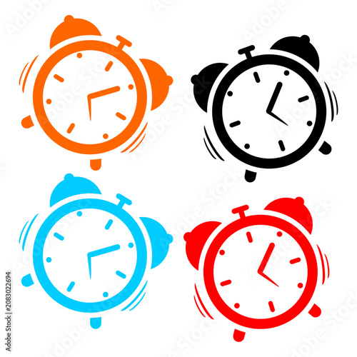 Vector illustration of an alarm clock