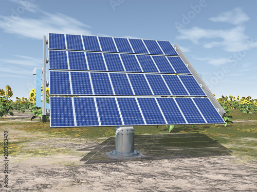 Solaranlage in einer Landschaft