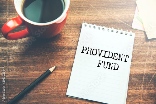 Foto Provident fund retirement savings scheme