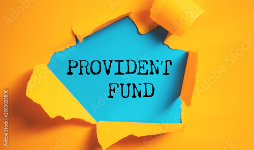 Quadro su tela Provident fund retirement savings scheme