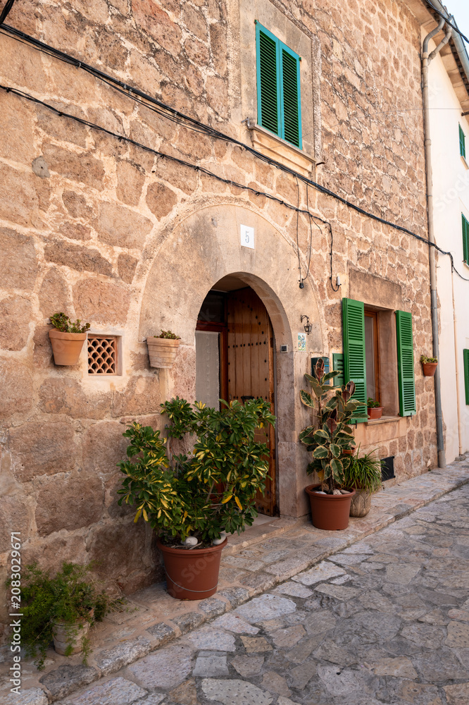 Naklejka premium Valldemossa, Spain - May 12 2026 