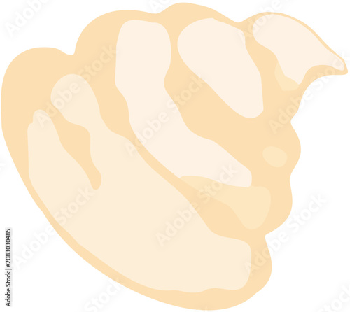 Cuadro en lienzo Whipped Cream Dollop Illustration