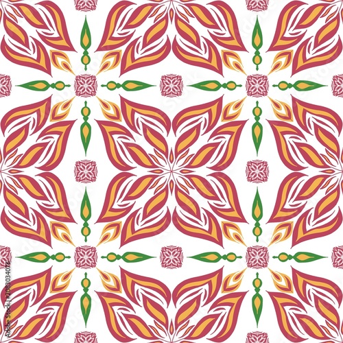 Florals seamless pattern elements designed for background, wallpaper, decorating, wrapping, clothing, textiles, tiles, carpet, embroidery designs.
