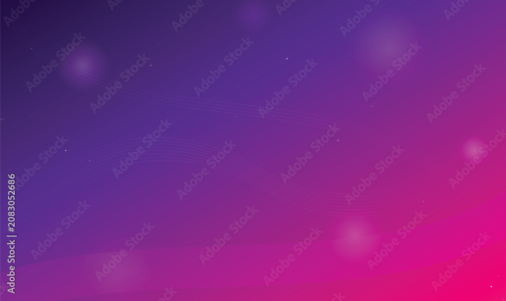 Fototapeta premium Abstract purple and pink gradient background vector with bokeh light flares for website banner