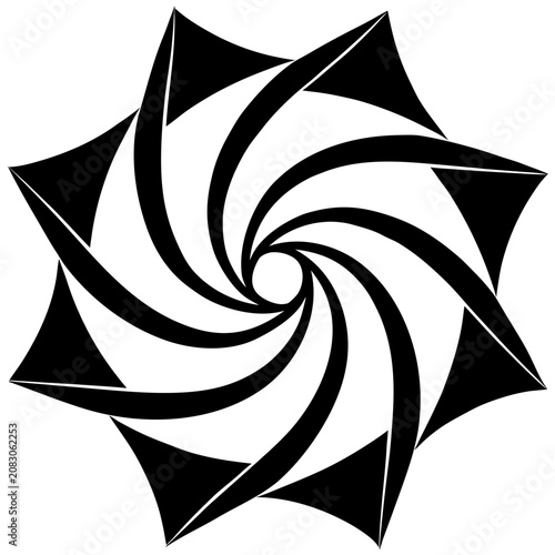 Black and White Geometric Design