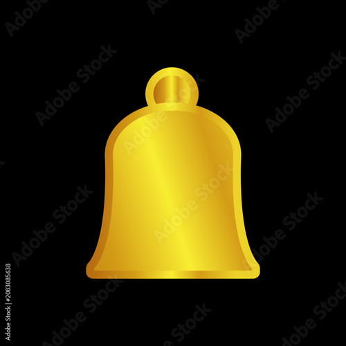 golden bell isolated