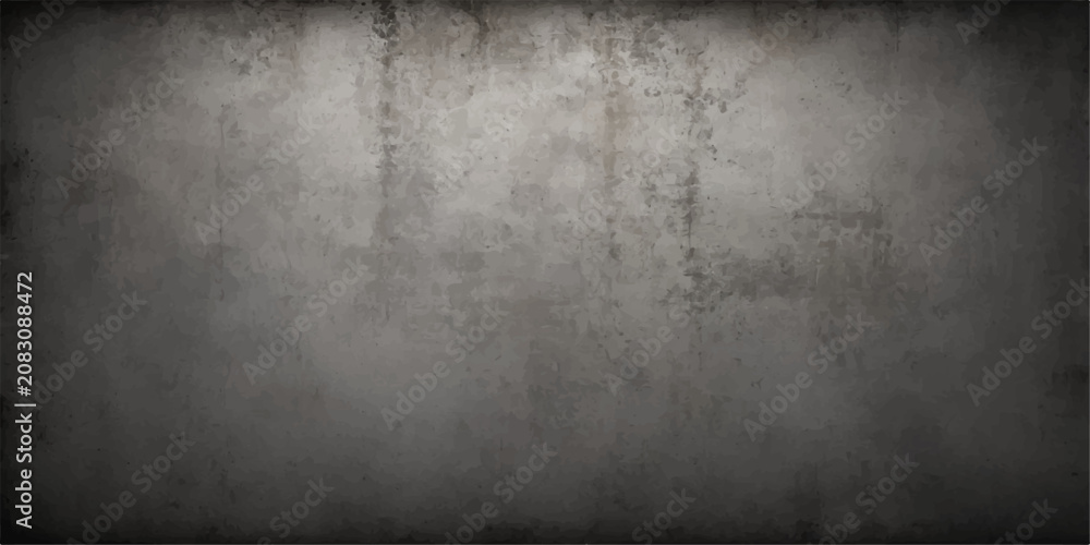 Fototapeta premium Dark grunge concrete and metal wall texture background with aged rough stone surface, vintage black and gray industrial cement backdrop, dirty textured blank wallpaper design
