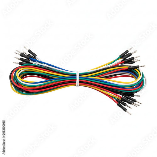 Generic electronic dip switch module isolated on white.