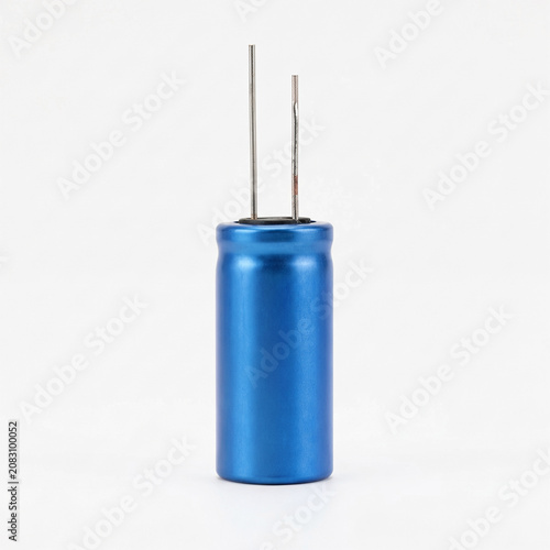Generic electronic zener diode isolated on white.