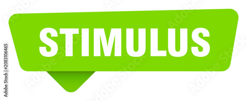 Tableau sur toile stimulus green sign isolated on transpatent background