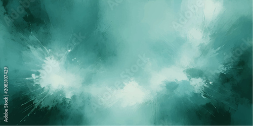 Abstract grunge background with rays, dramatic sky clouds and smoke, blue and dark storm light contrast, fog and mist cloudscape texture, sea and night sun moon backdrop