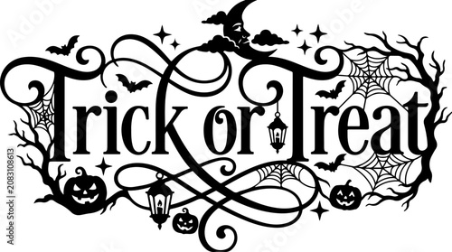 Photos Halloween trick or treat decorative sign