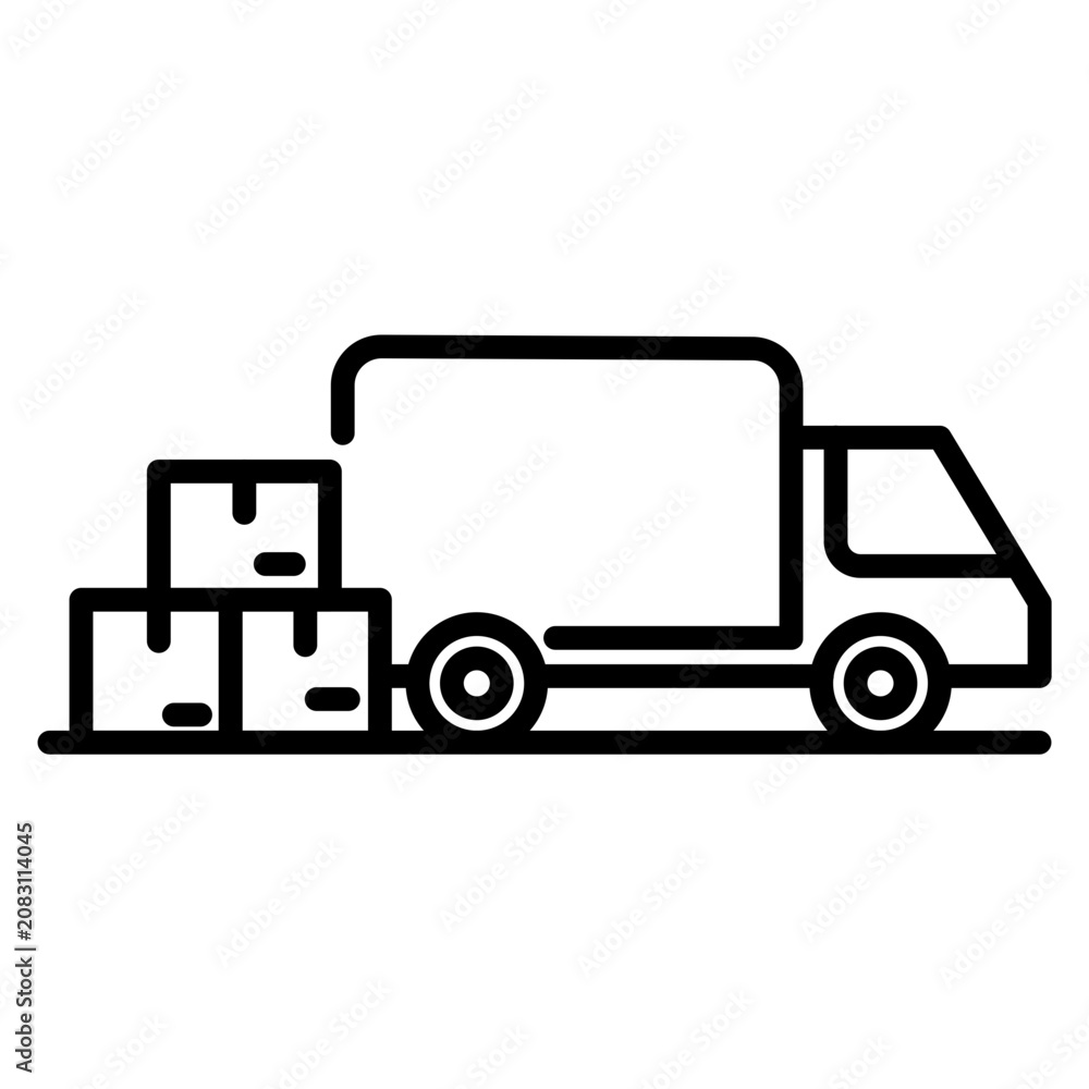 Fototapeta premium Unloading Icon