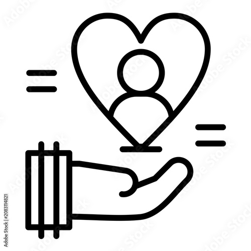 Canvastavla Embrace Icon