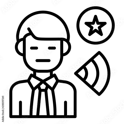 Slika na platnu Influence Icon