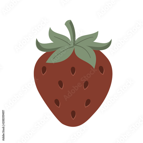 Strawberry isolated on white background