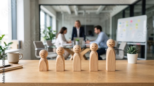 Customer Feedback Rating Scale Using Wooden Peg Dolls