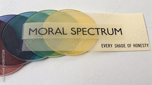 Colorful Filters Representing the Moral Spectrum and Concept of Honesty in Visual Communication and Understanding