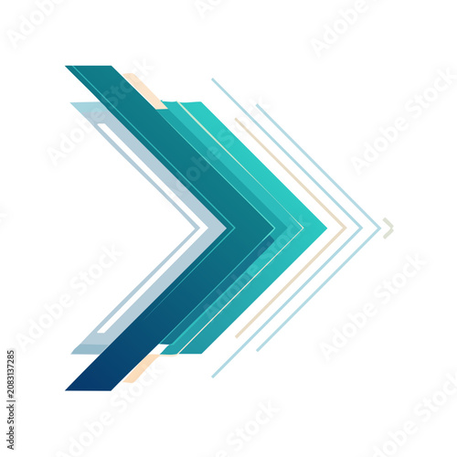 Abstract geometric shapes with gradient colors