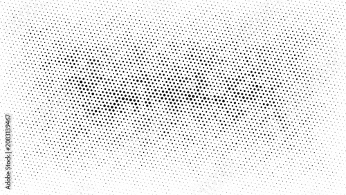 Black linear vertical halftone dots background abstract dot gradient pattern on white vector