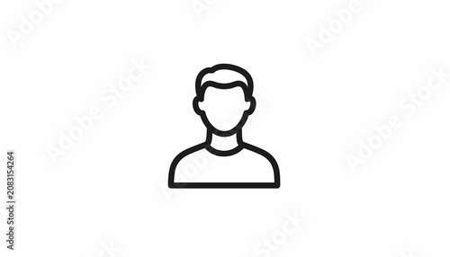 Simple line drawing of a man.