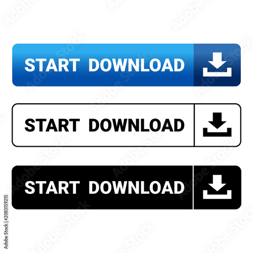 start download button set on transparent background