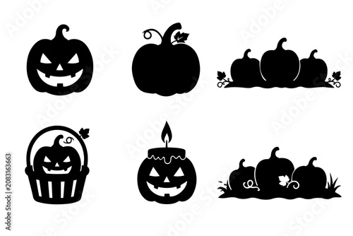 Halloween pumpkin icons