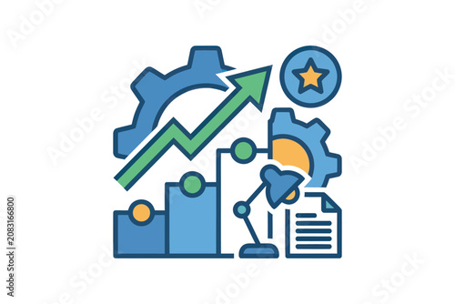Business Growth and Productivity Icon