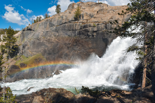 waterfall in yosemite