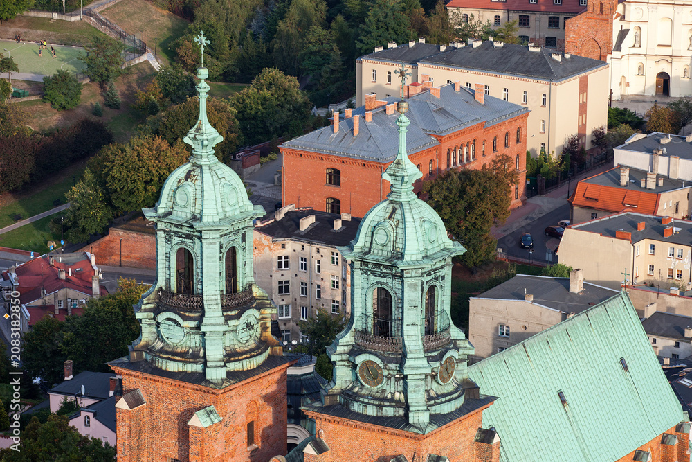 Obraz premium Gniezno aerial view