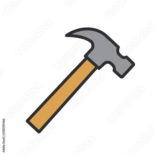 Hammer tool illustration