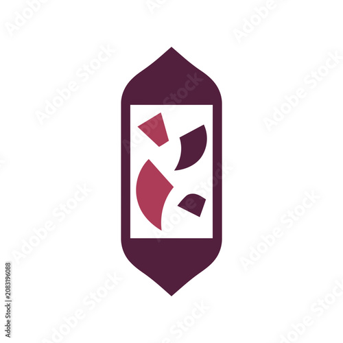 Abstract Geometric Shapes in a Container