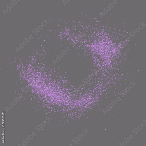 Foto Transparent PNG of Purple Nebula and Sparkling Particle Swirl Overlay with Vibra