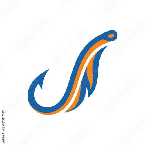 Abstract Fishing Hook Design