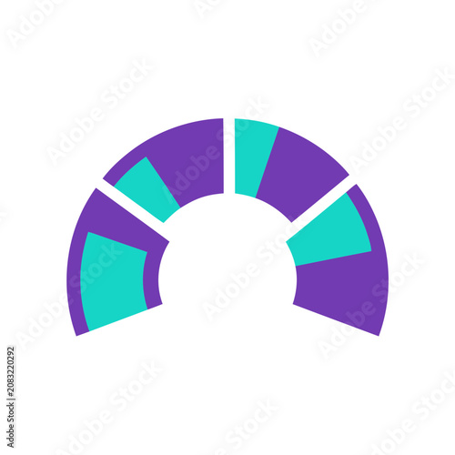 Abstract Segmented Arc Shape