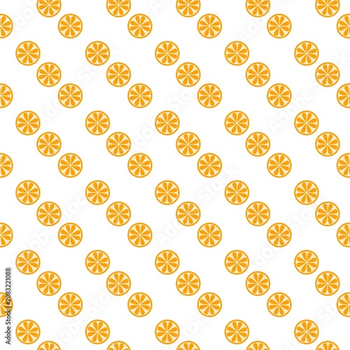 Minimal Orange Slice Pattern Background