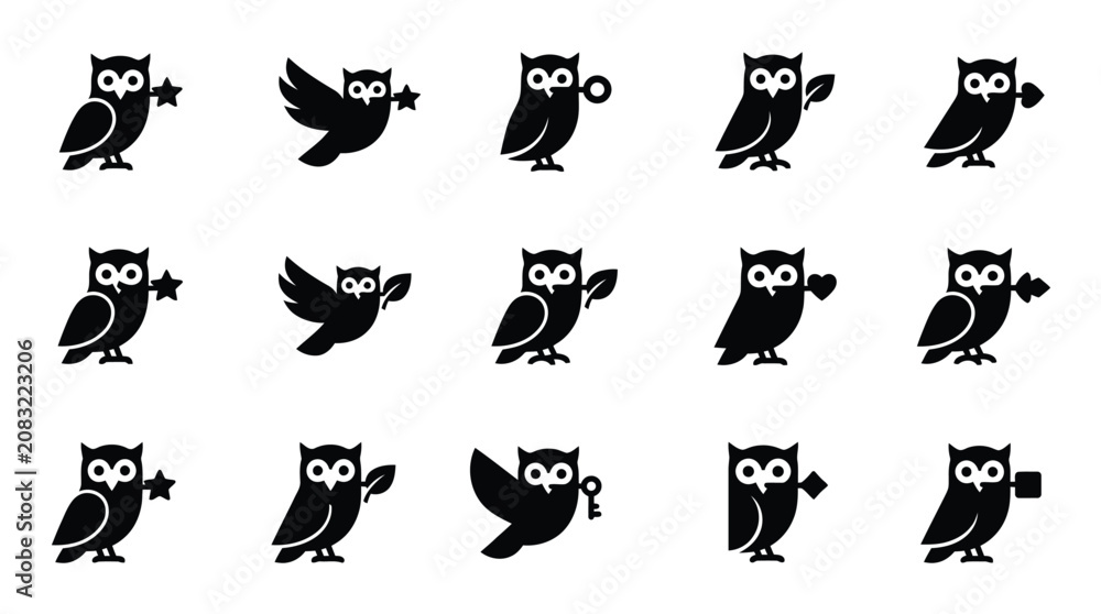 Obraz premium Minimalist Clean White Background Vector Illustration for Animal Icon Layouts and Professional Graphic Design Templates with Versatile Blank Space for Creative Projects.