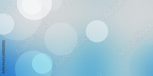 Φωτογραφία Soft blue background featuring translucent circles of different sizes with gentle light bokeh effect and subtle grain for texture