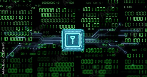 System startup initiating microchip pulsing and sending data along circuit traces in tech matrix