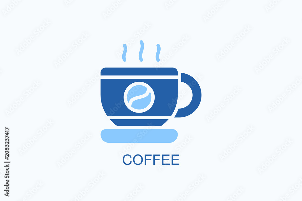 Fototapeta premium Coffee Icon Or Logo Isolated Vector Illustration