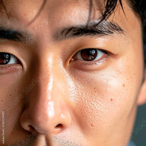close up of a woman face