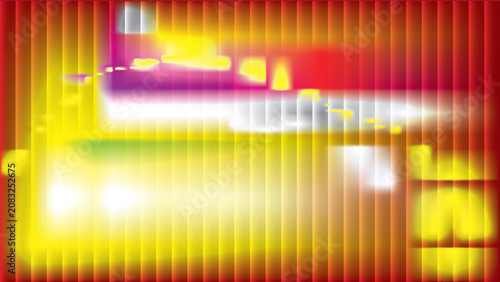 Abstract light leak background with vibrant yellow and red glow, blurry long exposure motion blur texture, colorful neon light streaks