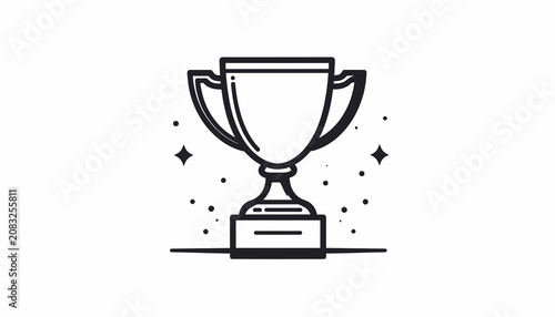 Trophy Cup Award Winner Symbol.
