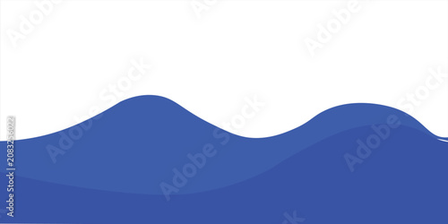 Separator, header, modern wave divider shape vector illustration