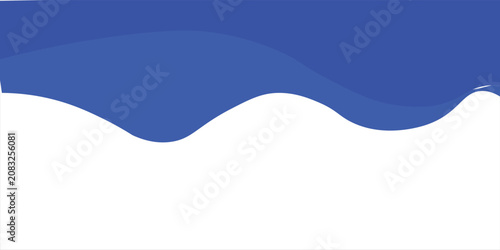 Separator, header, modern wave divider shape vector illustration