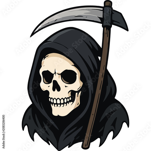Halloween Skull Illustration
