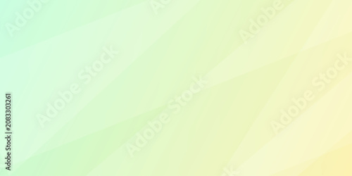 Photos Abstract green and yellow geometric background with layered facets and triangles