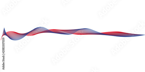 Abstract wave dynamic curve lines on transparent background. Digital energy waves technology concept. Technology flow grid blend curve wave line digital isolated energy, music.	