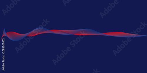 Abstract wave dynamic curve lines on transparent background. Digital energy waves technology concept. Technology flow grid blend curve wave line digital isolated energy, music.	
