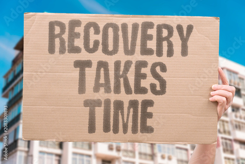 Billede på lærred "Recovery takes time" Healing after menstruation is gradual